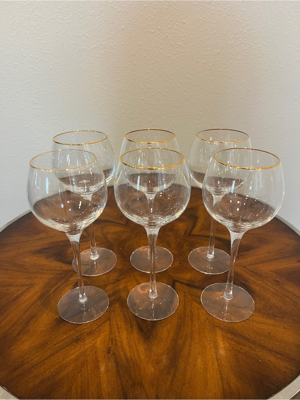 6 Lenox Eternal Gold Signature Wine Glasses 8” - Pristine  Condition - Picture 7 of 10